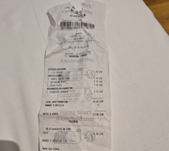 receipt